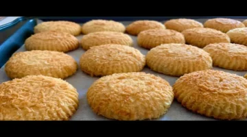 من غير ما تشتريه اعمليه في البيت ولا اجدعها شيف حلواني بسكويت جوز الهند في البيت وبطريقة سهلة ومكونات بسيطة